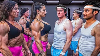 Steroid Women Vs Average Joes  Whos Stronger [upl. by Ruhtracm]