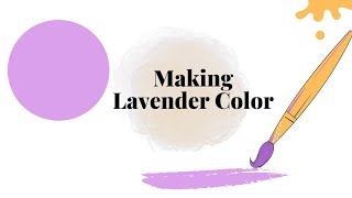 How to make Lavender Color  Lavender Color making  Acrylic Color mixing  Painting Pot Gallery [upl. by Atinaj]