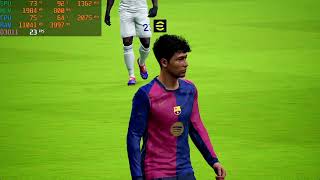 PES EFOOTBAL 2024  AMD RYZEN 5 5500U  20GB RAM  VEGA 87  BENCHMARK [upl. by Pilloff425]