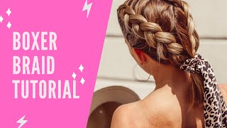 Boxer Braids Tutorial  Deutsch [upl. by Vilhelmina]