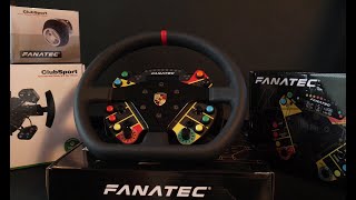 Fanatec ClubSport Steering Wheel Porsche 911 GT3 v2 Leather Unboxing and Build [upl. by Amri]