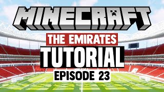 Minecraft Stadium Builds Emirates Stadium 23 Roof [upl. by Audry]