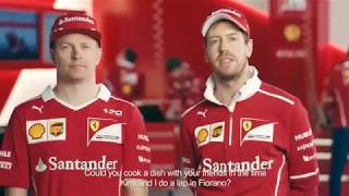 2017  Sebastian Vettel and Kimi Raikkonen in Santanders DrivingWithYou  Fast Food [upl. by Aibara]