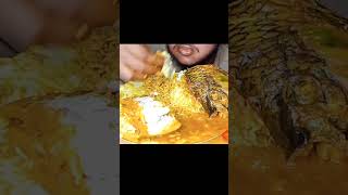 1 Whole Fish Mukbang Eating asmr mukbang fishcurryriceeating [upl. by Llenehs]