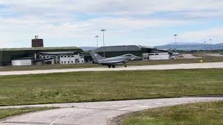 RAF Lossiemouth Typhoon Departure [upl. by Araldo955]