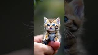 World’s Tiniest AI Cat on a Finger 😱✨ Cutest Thing You’ll See Today Viral MiniCat cutepets [upl. by Acinot]