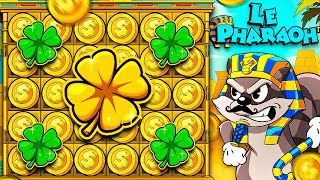 INSANE RARE GOLDEN CLOVER with 4 MORE CLOVERS Le Pharaoh [upl. by Vezza]