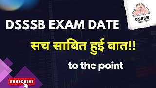 Dsssb Exam Date To the Point dsssb exam kabक्या आपकी तैयारी है dsssb dsssb2024 examdate tgt [upl. by Rairb539]