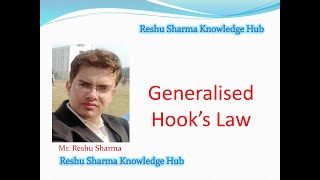 Generalised Hooks Law Part 7 Advanced SOM [upl. by Mchail]