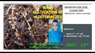 mass cultivation of azotobacter [upl. by Bordy961]