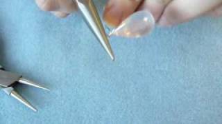 Beading Tutorial  How to Wrap a Briolette [upl. by Yelrebmik]