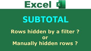 Subtotal Function Explained with Example  Excel [upl. by Gerard]