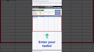 Gantt Chart in Excel in 60 Seconds  Project Management Tool shorts [upl. by Yentruok87]