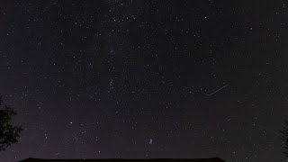 100824 Zeitraffer Nachthimmel Perseiden Sternschnuppen  Time lapse Perseid Meteor Shower [upl. by Dore]