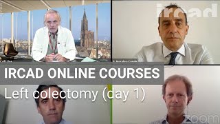 IRCAD ONLINE COURSE  Left colectomy day 1 [upl. by Ardnuaed]