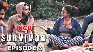 Survivor Tamil  Day 3  Full Episode 3  Uncut  Arjun  Zee Tamil  New Promo [upl. by Ikcir]