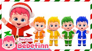 🎨 Farben Lernen mit Santa Bebefinn  Farben auf Englisch  Bebefinn Deutsch  Kinderlieder [upl. by Anitnas446]