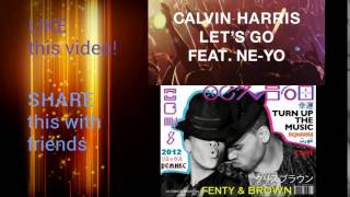 Calvin Harris NeYo amp Chris brown Rihanna  Lets go  Turn up the music Mashup [upl. by Jessabell35]