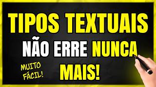 TIPOS TEXTUAIS O Guia DEFINITIVO Aprenda TUDO sobre Tipos Textuais em Minutos [upl. by Leiso703]