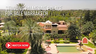 Stunning Palmeraie Palace For Sale Marrakech [upl. by Conlon189]