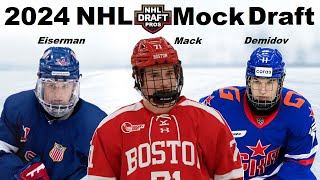 2024 NHL MOCK DRAFT  Top 16 Lottery Picks [upl. by Shrier]