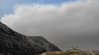 Kenow Mountain fire as seen from Waterton [upl. by Attenreb]