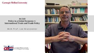 84310 Policy in a Global Economy 1 International Trade and Trade Policy [upl. by Ardet]