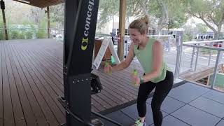 Learn the Basics of How to Use a Concept2 SkiErg at Gainesville Health amp Fitness [upl. by Jennilee]