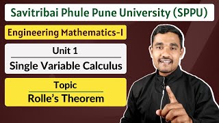 Unit 01  Topic 01  Rolles Theorem  Engineering Mathematics  1  SPPU [upl. by Oiromed]