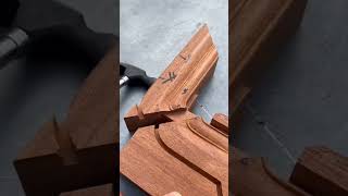 Seamless splicing process of wood table legs [upl. by Fritzie]