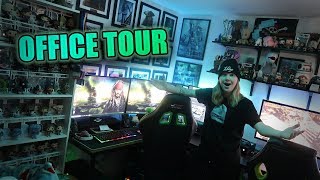 MY OFFICE  GAMING ROOM TOUR [upl. by Walther495]