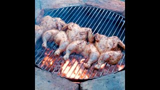 Grilled Spatchcocked Chicken  Outdoor cooking [upl. by Chelsae]