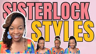 5 Second Sisterlock Styles ⏰ Easy Sisterlock Styles 😉 Simple Styles for Locks  Microlock Styles [upl. by Waterer792]