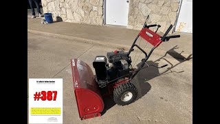 Lot 387  Craftsman 28quot Snowblower 9HP 02012022  Dr LaMar Online Auction [upl. by Gasper281]