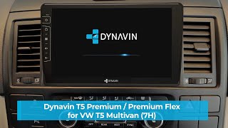 VW T5 Multivan 7H Dynavin Android Radio Navi Einbau D9T5 Premium  Premium Flex [upl. by Gerita]