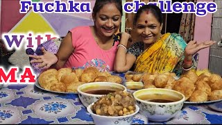 Fuchka challenge with ma  panipuri eating challenge 😱 who won [upl. by Huggins]