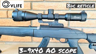 CVLIFE JackalHowl 39x40 AO Budget Rifle Scope Parallax Adjustment amp BDC Reticle [upl. by Eatnom794]