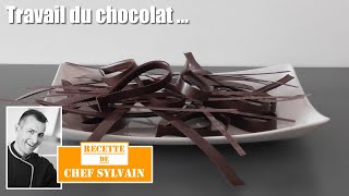 Decor chocolat  Le travail du chocolat par Chef Sylvain [upl. by Regen]