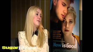 Dakota Fanning on singing One Direction and snogging Jeremy Irvine [upl. by Auginahs636]