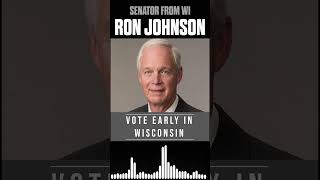 Sen Ron Johnson to Wisconsin GOP Voters Vote Early [upl. by Ogait]