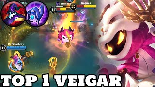 Wild Rift Veigar  Top 1 Veigar Gameplay Rank Grandmaster [upl. by Eyllom]