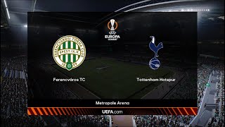 Ferencvaros vs Tottenham  UEFA Champions League  PES 2021  PC Gameplay  4K [upl. by Aracahs379]