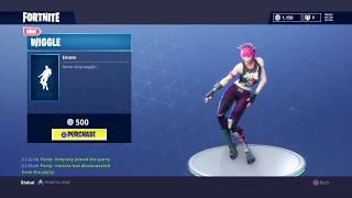 New Fortnite Wiggle Dance and Emote Everyday Item shop [upl. by Ahseinar198]