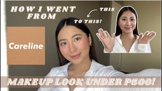 MAKEUP LOOK UNDER P500  CLEAN MAKEUP LOOK  3 PRODUCT MAKEUP LOOK [upl. by Asil]