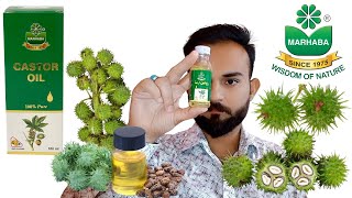 Marhaba Castor Oil  UnBoxing amp Review  Roghan E Arand  Arandi Ka Tel  Castor Oil Benefits amp Uses [upl. by Emia773]