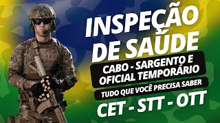 INSPEÇÃO DE SAÚDE  CABO SGT E OFICIAL TEMPORÁRIO DO EXÉRCITO  Tudo que você precisa saber [upl. by Odlawso355]