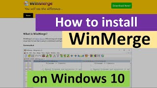 How to Install WinMerge on Windows 10 [upl. by Styles]