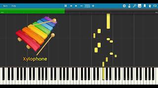 10 quotNokia Ringtonequot Instrument Variation In Synthesia [upl. by Weatherley457]