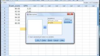 Calculating the Mean and Standard Deviation Using the Descriptives Procedure in SPSS [upl. by Belak]