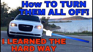 How to Turn Off All Frontend Lights on Chrysler 300 Charger Other Mopars Daytime Running Lights [upl. by Ahsier170]